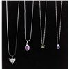 Image 1 : Collection of  Four Sterling Silver Necklaces