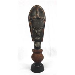 Hand Carved Wood Mask from Ghana