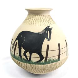 Mata Ortiz Polychrome Horse Jar