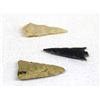 Image 2 : 3 Authentic Native American Stone Arrowheads
