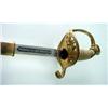 Image 1 : Naval sword. Engraved blade "Frederick Wilder Brooks Jr.". Fine condition. $350-500...