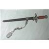 Image 1 : Luttwaffen Nazi Officers dagger with sword knot and red handle. Good condition. $250-450...