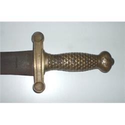 Foot artilary short sword. Rusty pitted blade. Fair condition. $200-300...