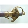 Image 1 : Civil War 1850 Staff Officers sword. Engraved blade. Guard with floral design and U.S. Metal scab...