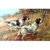 Image 1 : Edmund H. Osthaus. Two Setters in a landscape. Oil on canvas, signed Edm. H. Osthaus in lower rig...