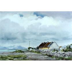 Frank Egginton. "Barrow Harbour Co. Kerry, Ireland". Watercolor on paper, signed Frank Egginton i...
