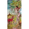 Image 1 : David Burliuk (American 1882-1967). "Eve". Oil on canvasboard, signed Burliuk in lower right. Fra...
