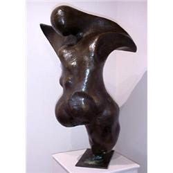 Erwin Binder. "Transcendence of Man". Bronze sculpture, 1976, signed and dated. #2/10 on side. 37...