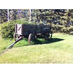 High Wheel Wooden Wagon