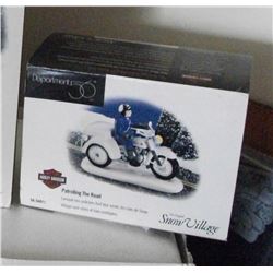 Harley Davidson Dept 56 Snow Village Electra Glide Motorcycle