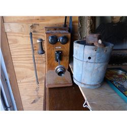 Antique Wall Mount Telephone