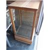 Image 1 : Oak Display Cabinet with Glass Shelves