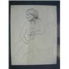 Image 1 : Pór Bertalan (1880-1964): Karosszékben ülo no