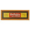 Image 1 : Dr. Pepper Framed Red Brick Tin Sign