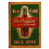 Image 1 : Dr. Pepper Ice Cold Sold Here Tin Sign