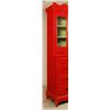Image 4 : Red Painted China Cabinet from New Mexico