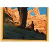 Image 4 : Monument Rock & Indians Oil Painting