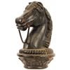 Image 1 : Black Cast Iron Horse Head Post Topper