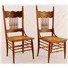 Image 1 : Antique Oak, Cane Bottom Chairs