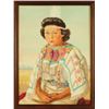 Image 1 : Elizabeth Lochrie "Myrtle Racine-Blackfoot" Oil