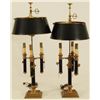 Image 1 : 2 Brass Library Lamps