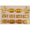 Image 1 : 12 Reproduction Brass Civil War Belt Buckles