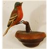 Image 1 : 1930s Folk Art Carved Bird Red Robin