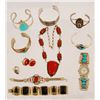 Image 1 : Collection of Vintage Silver & Turquoise Jewelry