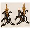Image 3 : Antique  Brass Andirons