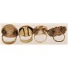 Image 3 : 4 Navajo Indian Jewelry Rings Turquoise & Silver