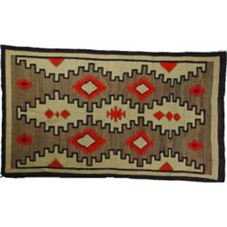 AMERICAN INDIAN RUG - 4' x 7'.  VG-EX.  Est. 200-400...