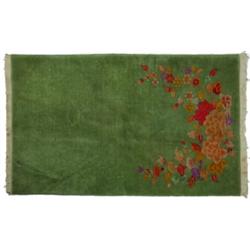 NICHOLS THROW RUG - 3' x 5', G-VG.  Est. 50-100...
