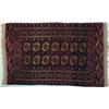 Image 1 : TURKOMAN THROW RUG - 3' 3" x 5", G-VG.  Est. 300-500...