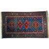 Image 1 : CAUCASIAN TYPE THROW RUG - 3' x 5' 4", VG.  Est. 200-400...