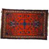 Image 1 : CAUCASIAN TYPE THROW RUG - 4' 9" x 72", G-VG.  Est. 400-600...