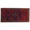 Image 1 : SAROUK THROW RUG - Some color runs.  2' x 4', G.  Est. 100-200...