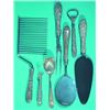 Image 1 : REPOUSSE STERLING LOT - 7 Pieces, Kirk and Stieff.  Est. 75-125.  VG-EX....