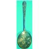 Image 1 : REPOUSSE STERLING BERRY BOWL - Jenkins & Jenkins, embossed strawberry vermeil bowl, 4 T.O.  L-10"...