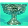 Image 1 : REPOUSSE STERLING CENTERBOWL - Justis & Armiger, repousse throughout with fruit and flower decora...