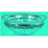 Image 1 : STERLING & CRYSTAL BOWL - Floral top and lower bands, cut bowl.  Dia.-8", VG.  Est. 250-450...