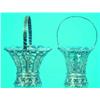 Image 1 : CONTINENTAL SILVER GILT BASKETS - Crystal liners, circa 1880's-1890's, approx. 2 T.O.  H-5 1/4",...