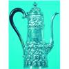 Image 1 : REPOUSSE STERLING AFTER DINNER COFFEE POT - Kirk & Co., approx. 14 T.O.; finial slightly tilted....