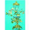 Image 1 : BOUDOIR GARNITURE - Fire gilt bronze and stamped brass, garniture with crystal potpouri top and c...