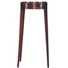 Image 1 : CANDLESTAND - Mahogany, shaped square top with gallery, pull slide, tapered legs, 20th Century....