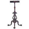 Image 1 : ORIENTAL STYLE TABOURETTE - Mahogany octagonal gallery top, ornately carved, ball & claw feet.  H...