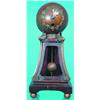 Image 1 : JUNGANS BALL CLOCK - Copper patinated metal on wood base, runs.  H-11 1/2", G-VG.  Est. 100-200...