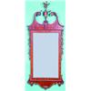 Image 1 : ANTIQUE CHIPPENDALE STYLE MIRROR - Broken arch pediment with urn of flowers finial, gilt gesso de...