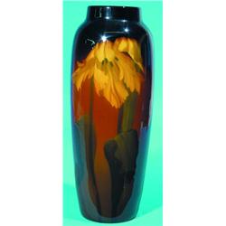ROOKWOOD VASE - Lily motif, standard glaze, signed JDW (John D. Wareham), stamped 907C-1902; unif...