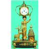 Image 1 : EARLY 19TH CENTURY FRENCH MANTLE CLOCK - Fire gilt, Dubuc silk thread movement, unusual subject a...