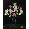Image 1 : STILL LIFE VASE OF FLOWERS - Oil on masonite, signed F. H. Redelius, framed.  30" x 24", VG-EX....